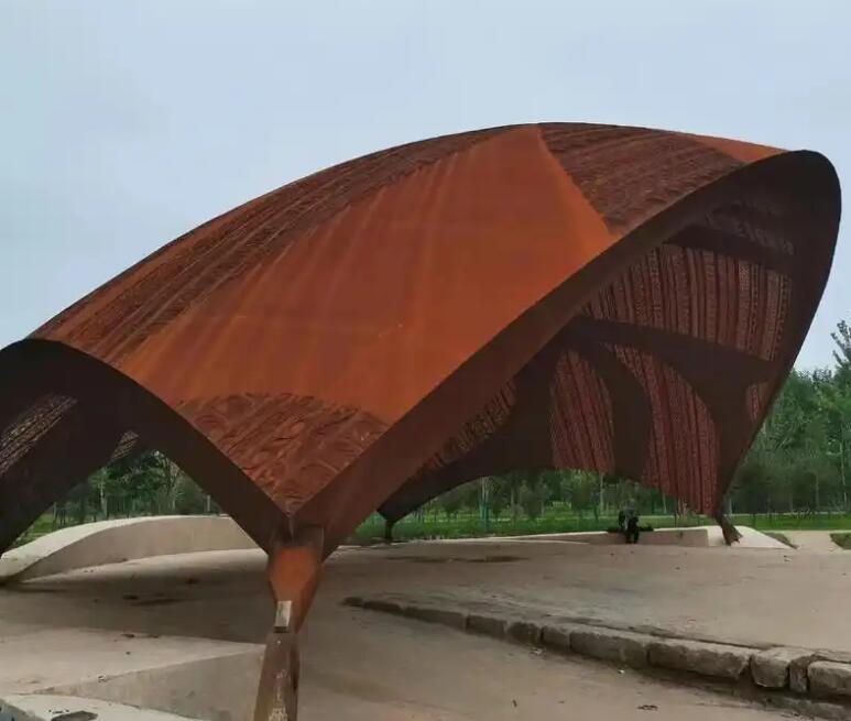 班戈耐候钢幕墙案例